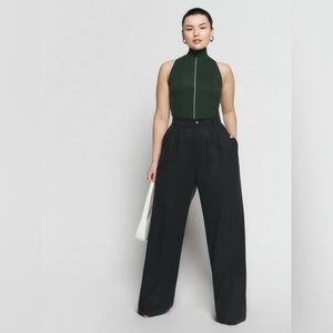 Reformation Eldora Knit Top in Black